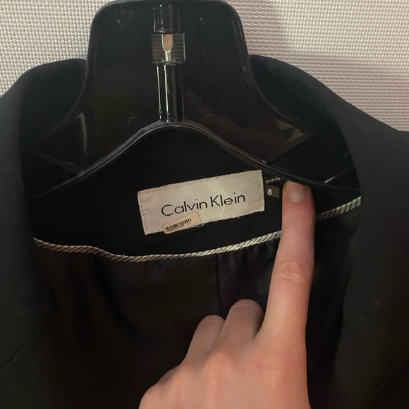 Calvin Klein black blazer, size 8 - Picture 2 of 2